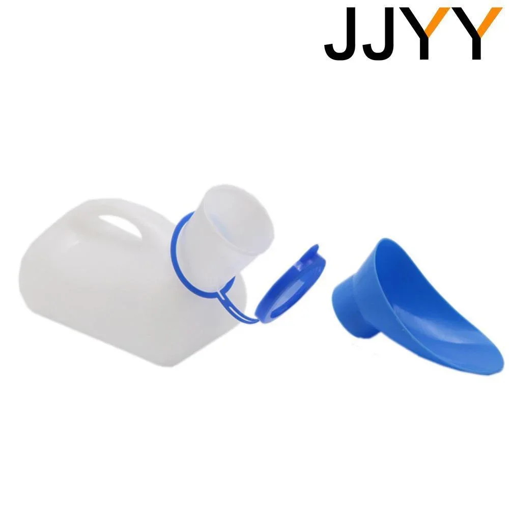 زجاجة مبولة للجنسين للرجال والنساء، زجاجة تبول للسفر مع غطاء قمع محمول للتخييم في الهواء الطلق ومرحاض الطوارئ للسيارة #5