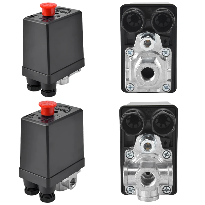 1-4 Port Air Compressor Pressure Switch 90-120psi Automatic Air Pressure Switch Electric Air Compressors Tool Accessory