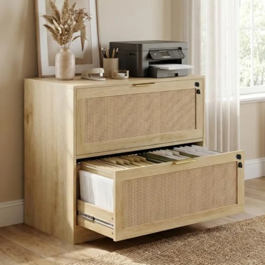 2 Drawer File Cabinet with Lock, Printer Stand Lateral