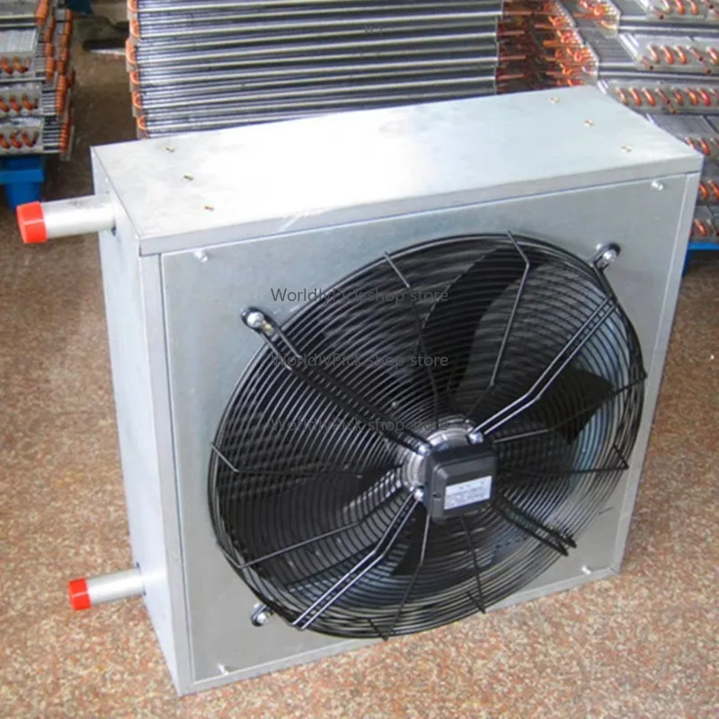 Industrial Aluminum Hot Water Air Heater, Fan Assisted Radiator, Refrigeration for Workshop and Water Systems, New