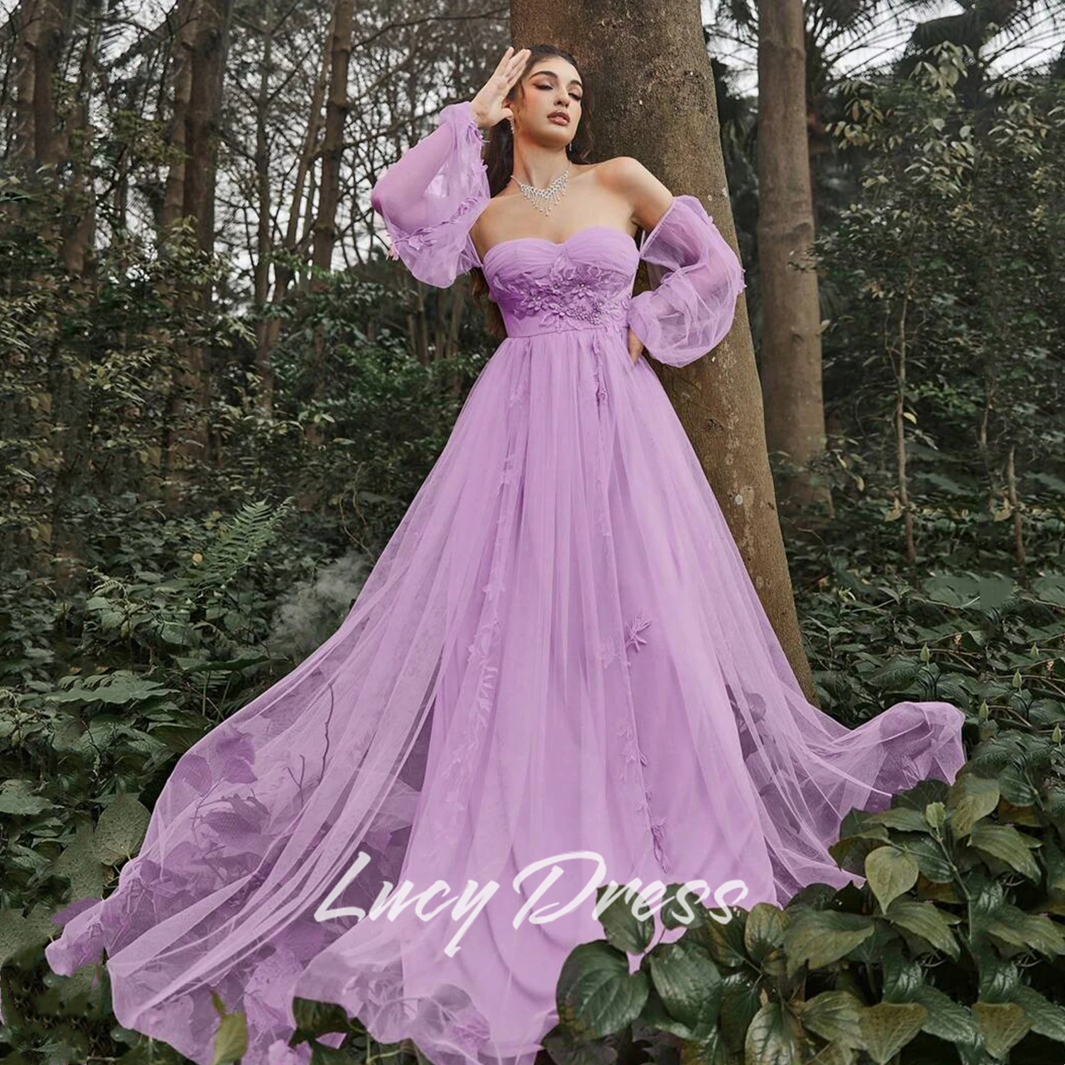 

Lucy Customized Cocktail Dress Wedding Guest Dresses Woman Dresses for Special Occasions Women Evening Dress 2025 Luxury Purple