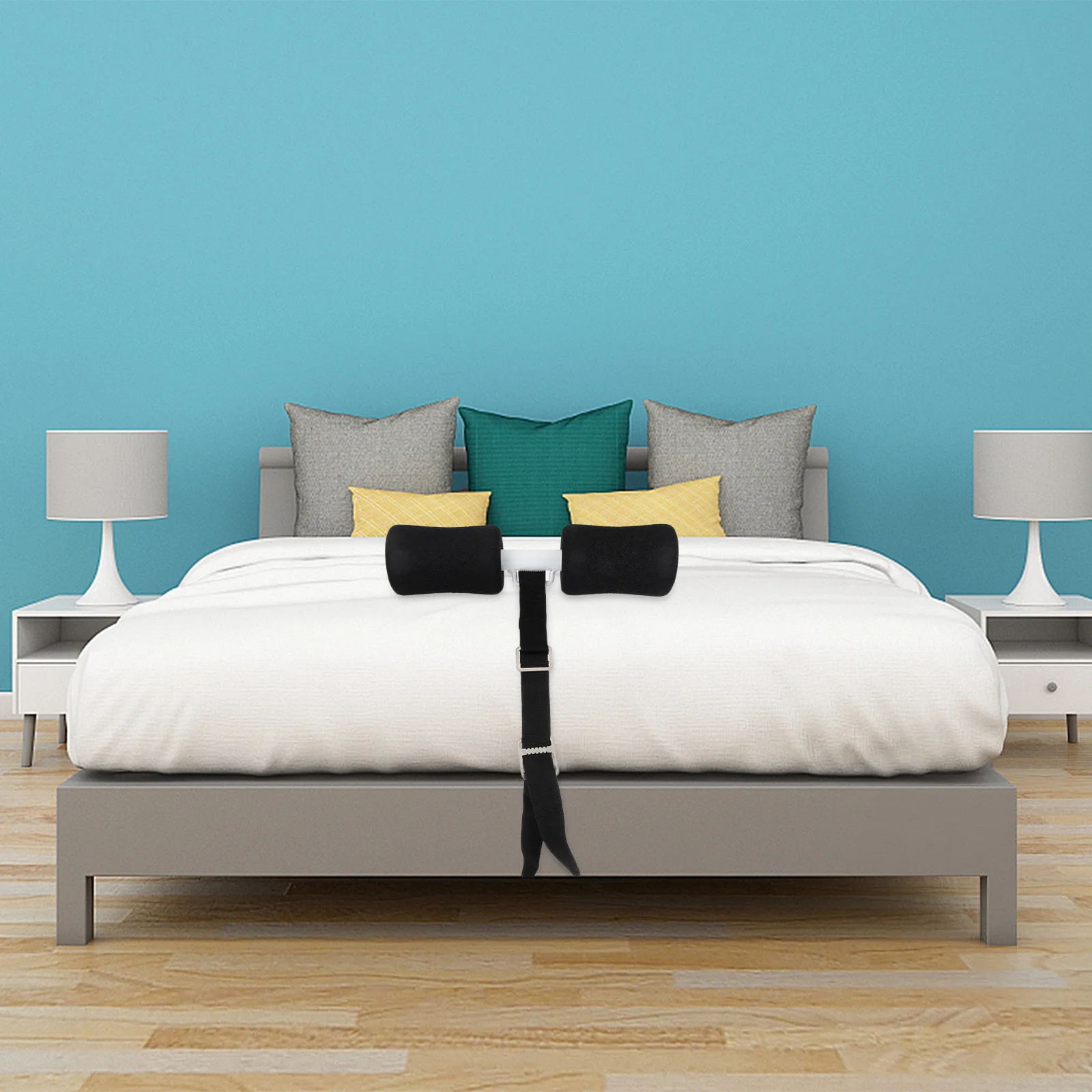 

1Pcs Abdominal Fitness Equipment Self-Suction Steel Sit Up Bar Durable Pain-Free Support Home Workout Trainer Practical Compact