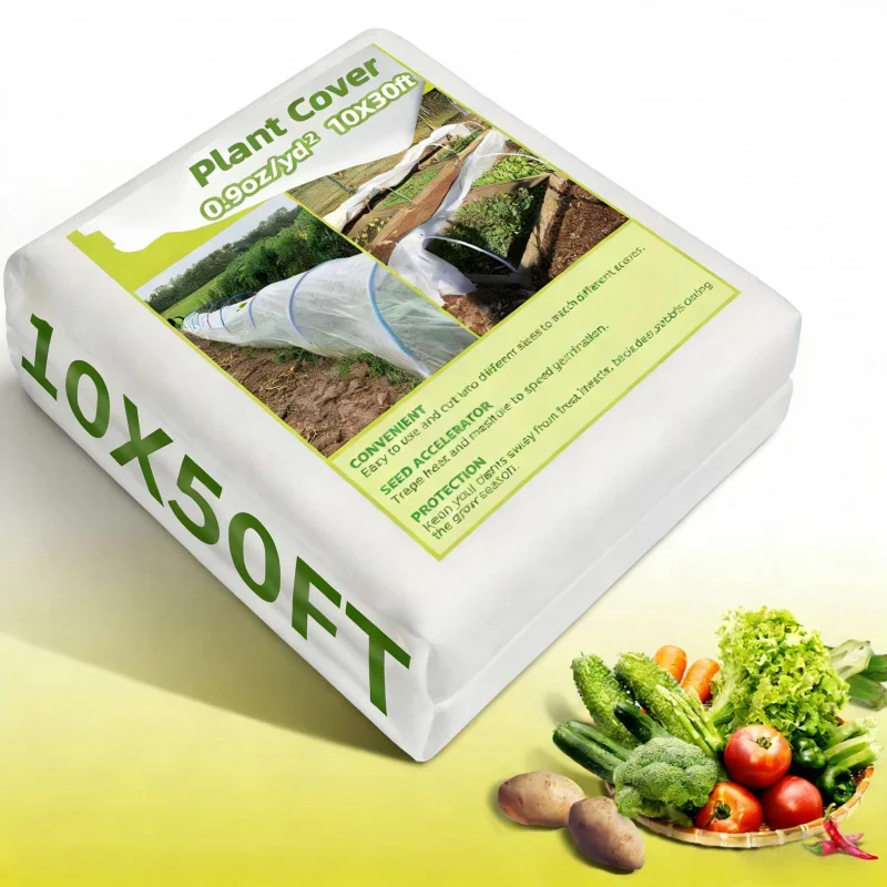 

10x50ft PPThickened Plant Cold Protection Cover with Covering Film Winter Insulation Reusable White Gardening Protective Cover