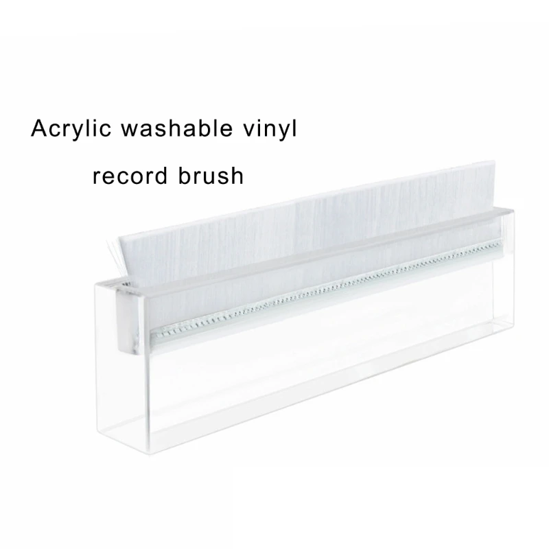 Vinyles Care Brush with Soft Bristles Vinyles Record Cleaner Set Cleaning Brush Acrylic Texture for Gentle Dust Removal