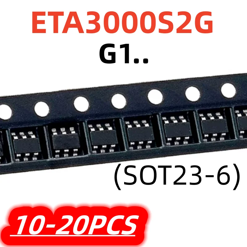 10Pcs/20Pcs ETA3000S2G ETA3000 G1.. sot23-6 New Battery Balance Chip In stock