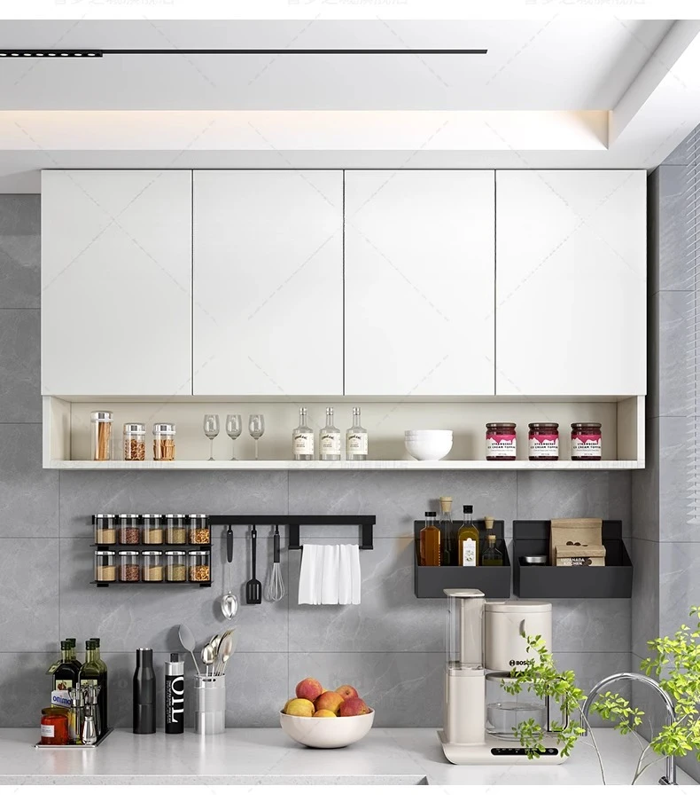 

Honeycomb aluminum kitchen cabinet wall balcony locker upper wall storage cabinet