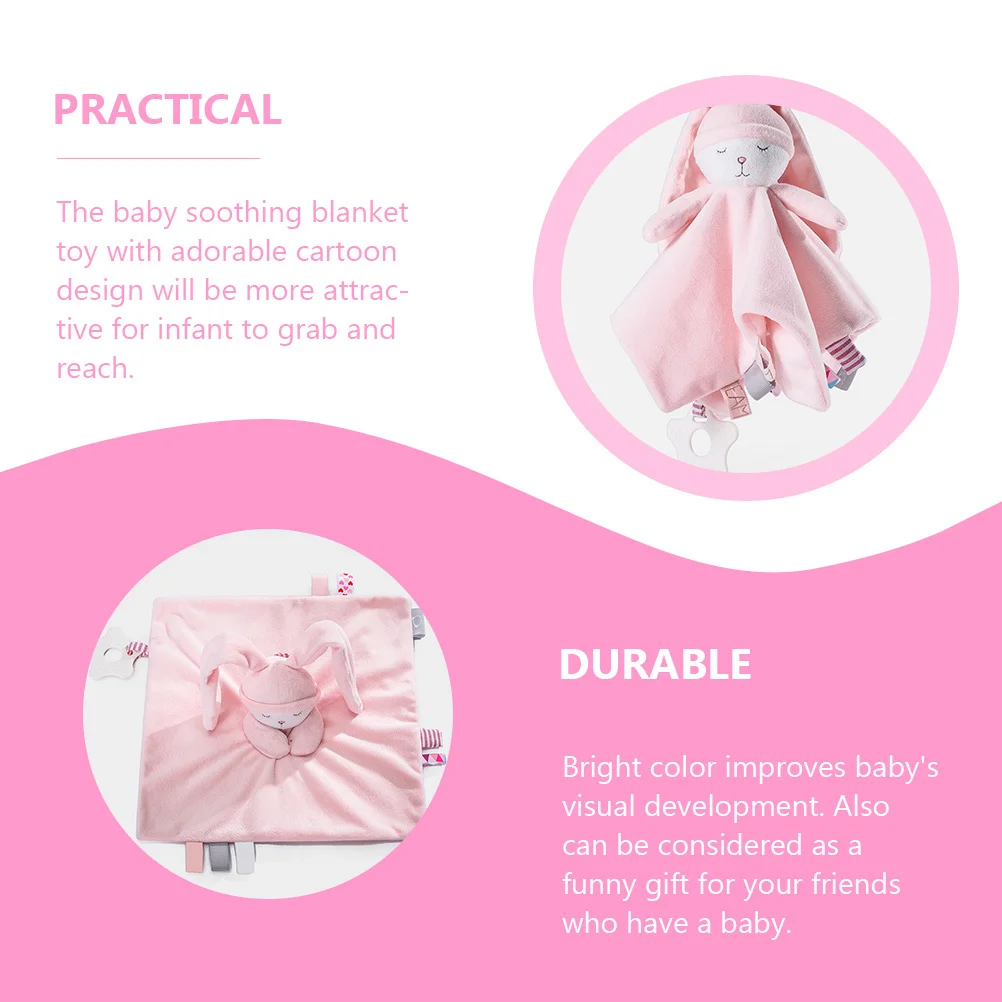 الرضع مهدئا الطفل تهدئة بطانية الراحة استرضاء بطانية أمان الألوان الزاهية لحديثي الولادة سرير عربة الاسترخاء