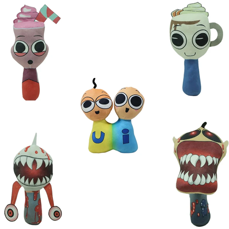 

New Orange Family Box Ice Cream Rhythm Box Plush Toy Stuffed Dolls Kids Birthday Christmas Gift