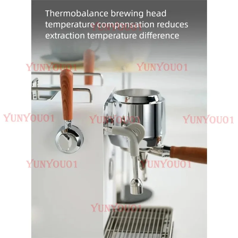 CAFOVO E101 58mm Espresso Machine with PID Semi-automatic Coffee Machine Pressure Gauge & Steam Wand for Home Barista 220V