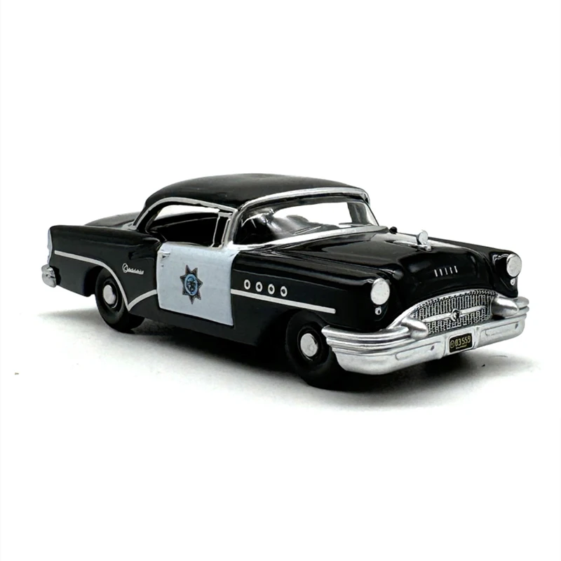 1:87 Scale Diecast Alloy Buick Century 1955 Toys Police Cars Model Classics Adult Collectible Souvenir Gifts Static Display