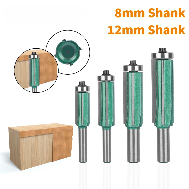 

Four Carbide Z4 Flush Trim Bit Router Bit Woodworking Milling Cutter For Wood Bit Face Mill Carbide Cutter End Mill