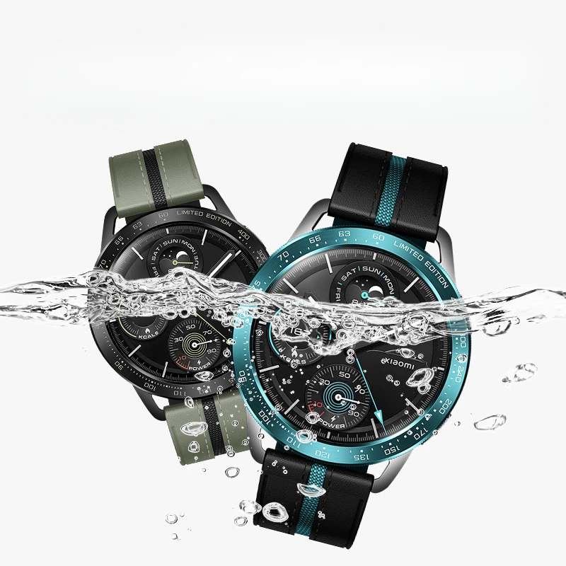 

Napa leather woven color matching wristband strap for Xiaomi S3/mi s4 Official website the same watch band Watch bezel