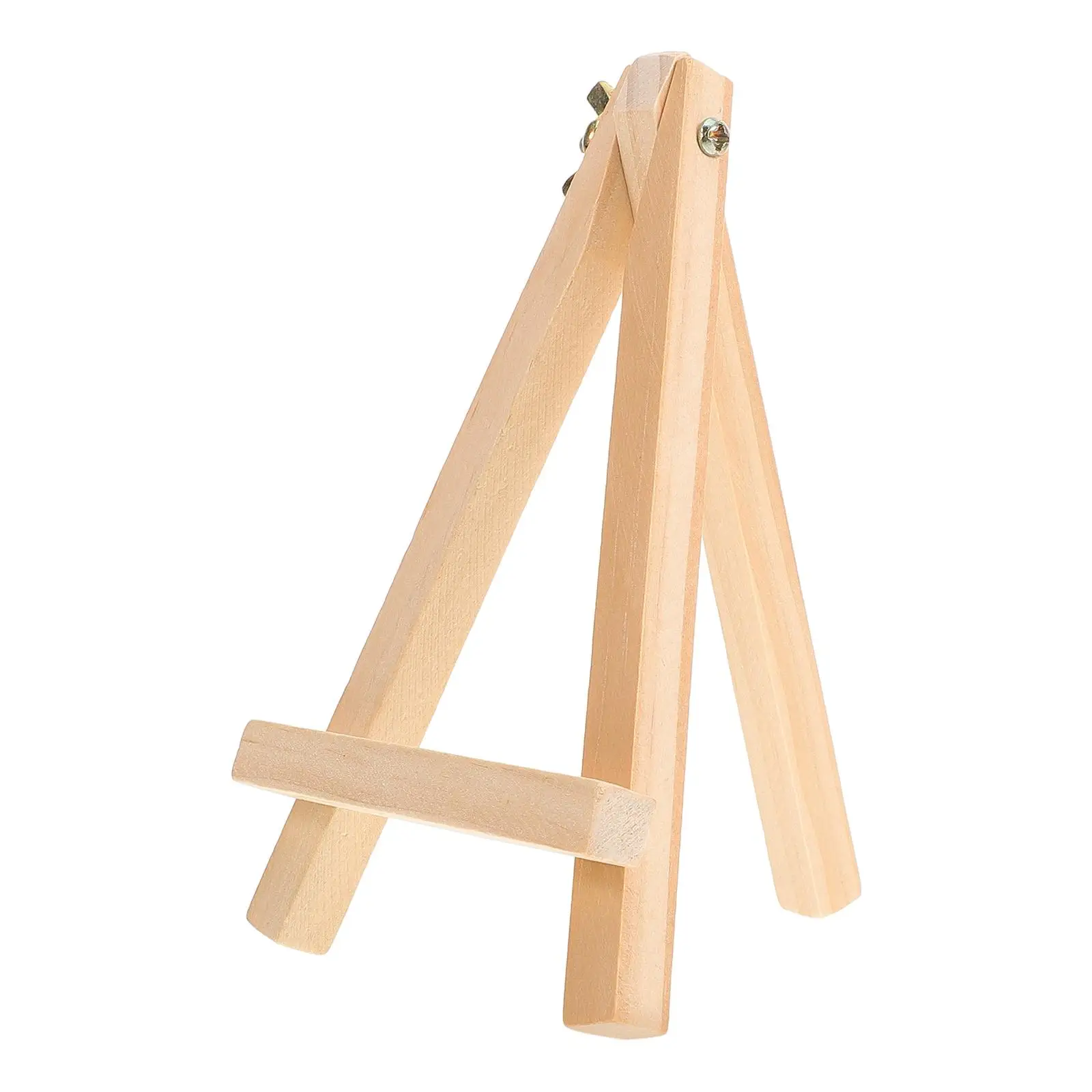 Small Easel Table Top Display Painting Photo Stand Wood Tabletop Wood Display Triangle Bracket
