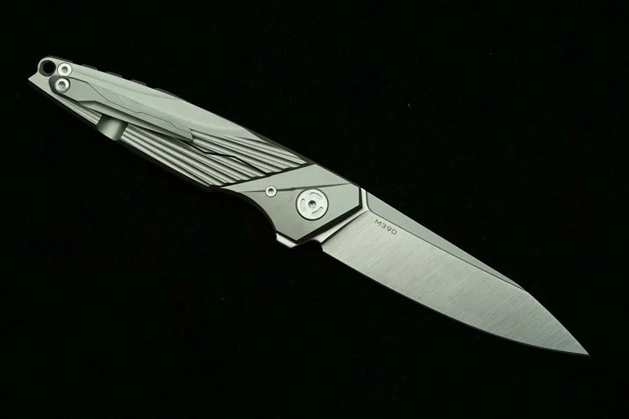 LEMIFSHE L03 Cuchillo plegable táctico M390 titanio para camping