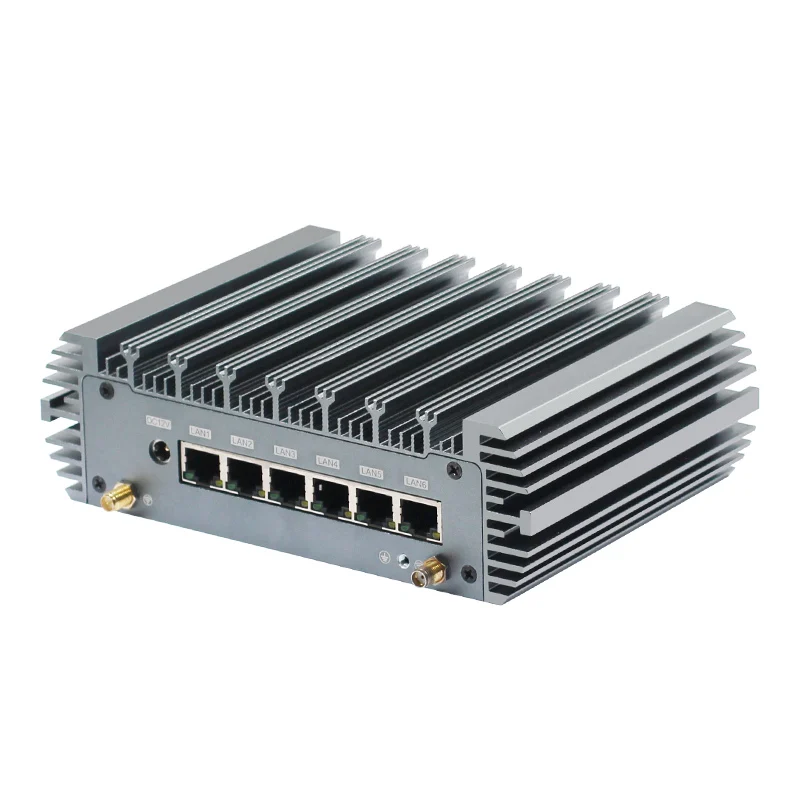 6*LAN Mini Pc Router I7-1165G7 In-tel 6*I226v 2.5G Gigabit Ethernet DDR4 Computer Firewall Router Linux Fanless Industrial Pc