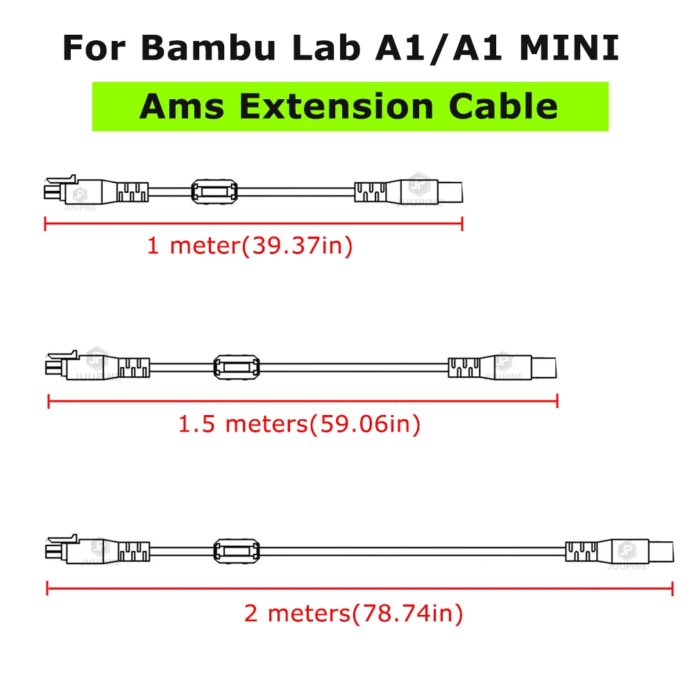 

For Bambu Lab AMS Lite 1M 4-pin Extension Cable For Bambulab A1/A1mini 3D Printer Accessories