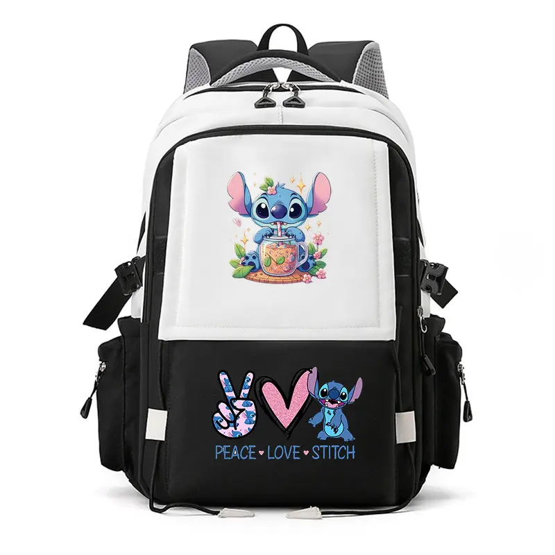 Lilo & Stitch Girls Backpack School Bags For Teenage Girls Multi Pockets New Kawaii Backpack Women Harajuku Cute Mochilas