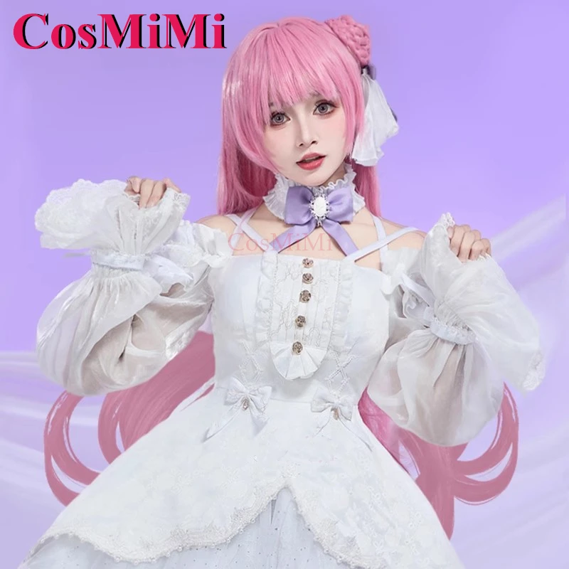 CosMiMi لعبة NIKKE دوروفي تأثيري حلي حلوة أنيقة جميلة فستان رسمي أبيض المرأة كرنفال حفلة لعب الأدوار الملابس S-XL