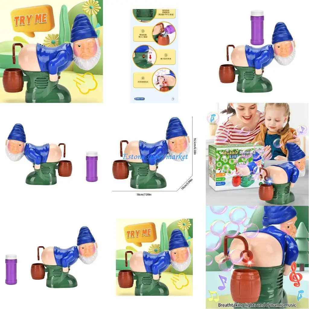 لعبة آلة الفقاعات القزمة ذات موضوع المهرجان 090B مع لعبة نشاط حفلات الأطفال ذات الصوت الخفيف