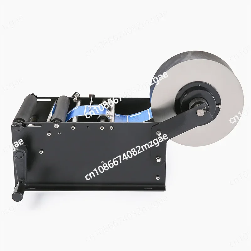 Hand labeling machine, manual round bottle labeling  transparent self-adhesive l , small simple