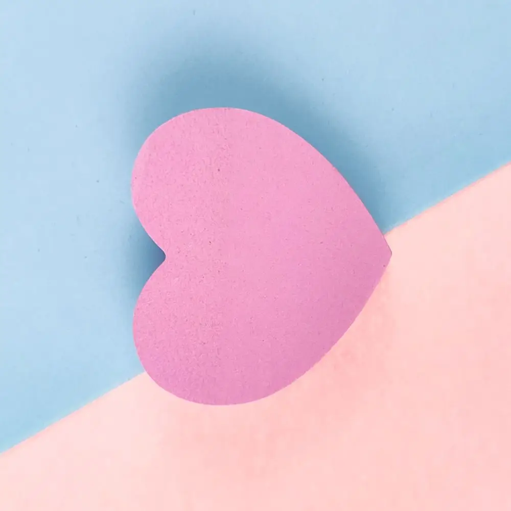 Notebook Planner Heart Shaped Sticky Notes Self-Adhesive Writing Pads Memo Pad Candy Color Sticker Notepad School Supplies