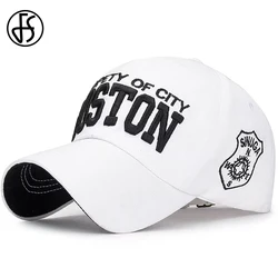FS Pink White Baseball Caps For Men Women Cotton Letter Snapback Street Hip Hop Cap Summer Travel Trucker Hat Casquette Femme