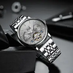 GUANQIN Automatic Mechanical Watch Men Sport Military Fashion  Luxury Bussiness Watch Skeleton Tourbillon Wactches For Men