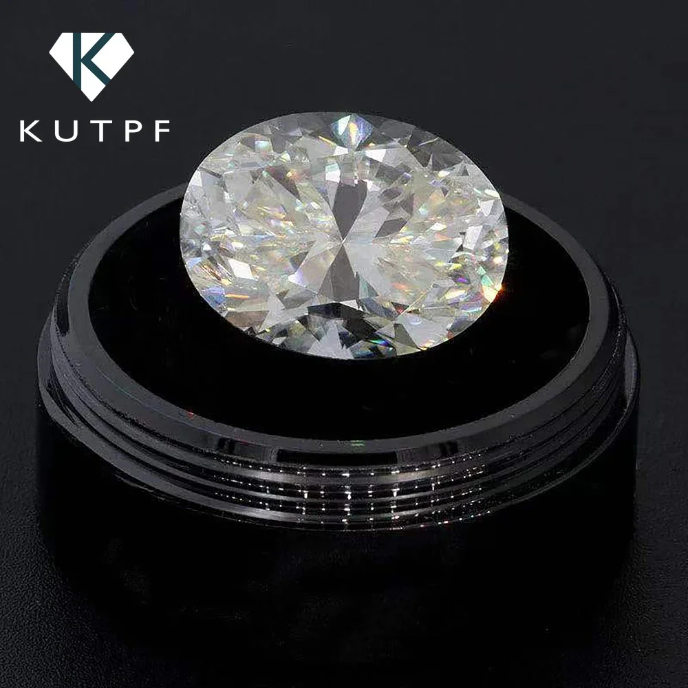 

KUTPF 0.3-8 Carat Oval Cut Loose Moissanite Stone Beads with GRA Certificate White D Color Lab Diamond for Fine Jelwery Making