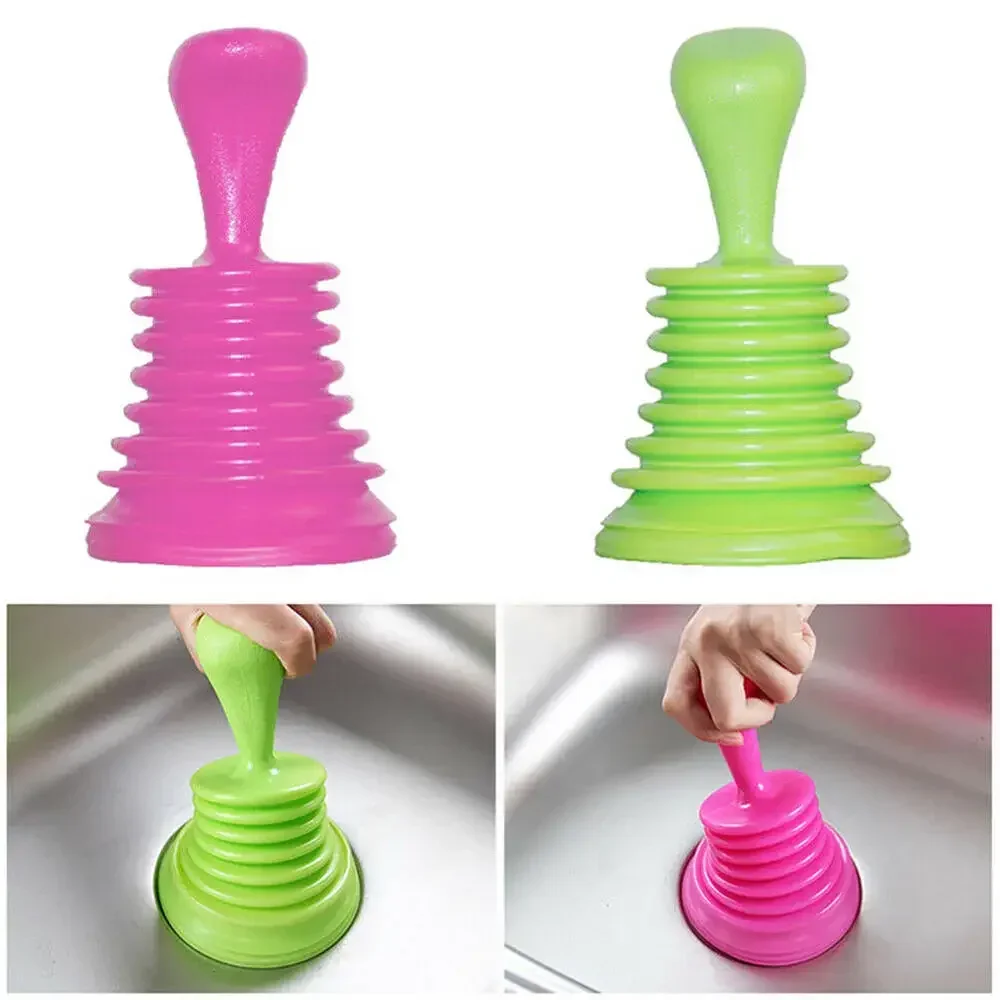 1pc Kitchen Toilet Drain Plungers Bath Sink Power Pipe Dredging Tool Suction Cup Plug Toilet Cleaner Suction Cup Bathroom Tools