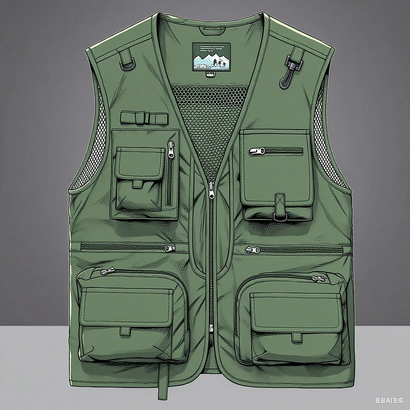 2025 Neue Outdoor-Freizeitweste für Herren, neuer atmungsaktiver Outdoor-Sportmantel mit mehreren Taschen, hochwertiges Design, Freizeitweste für Herren