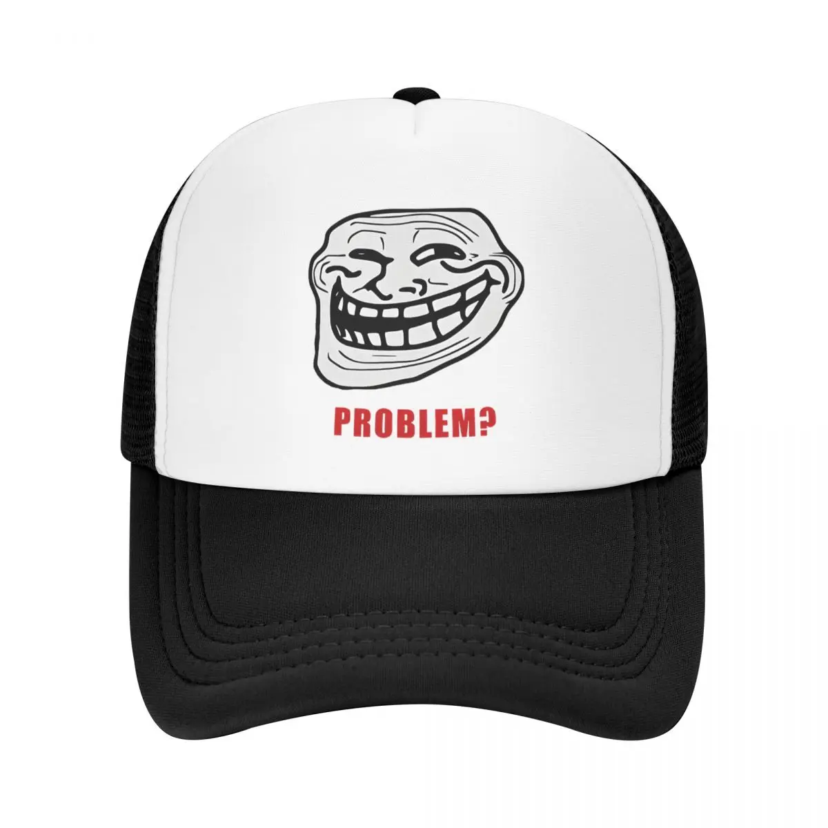 TROLLFACE MEME RAGE COMIC Mesh Baseball Caps Unisex Fashion Sun Hat Hats Adjustable Snapback Caps Sports Cap Summer Trucker Caps