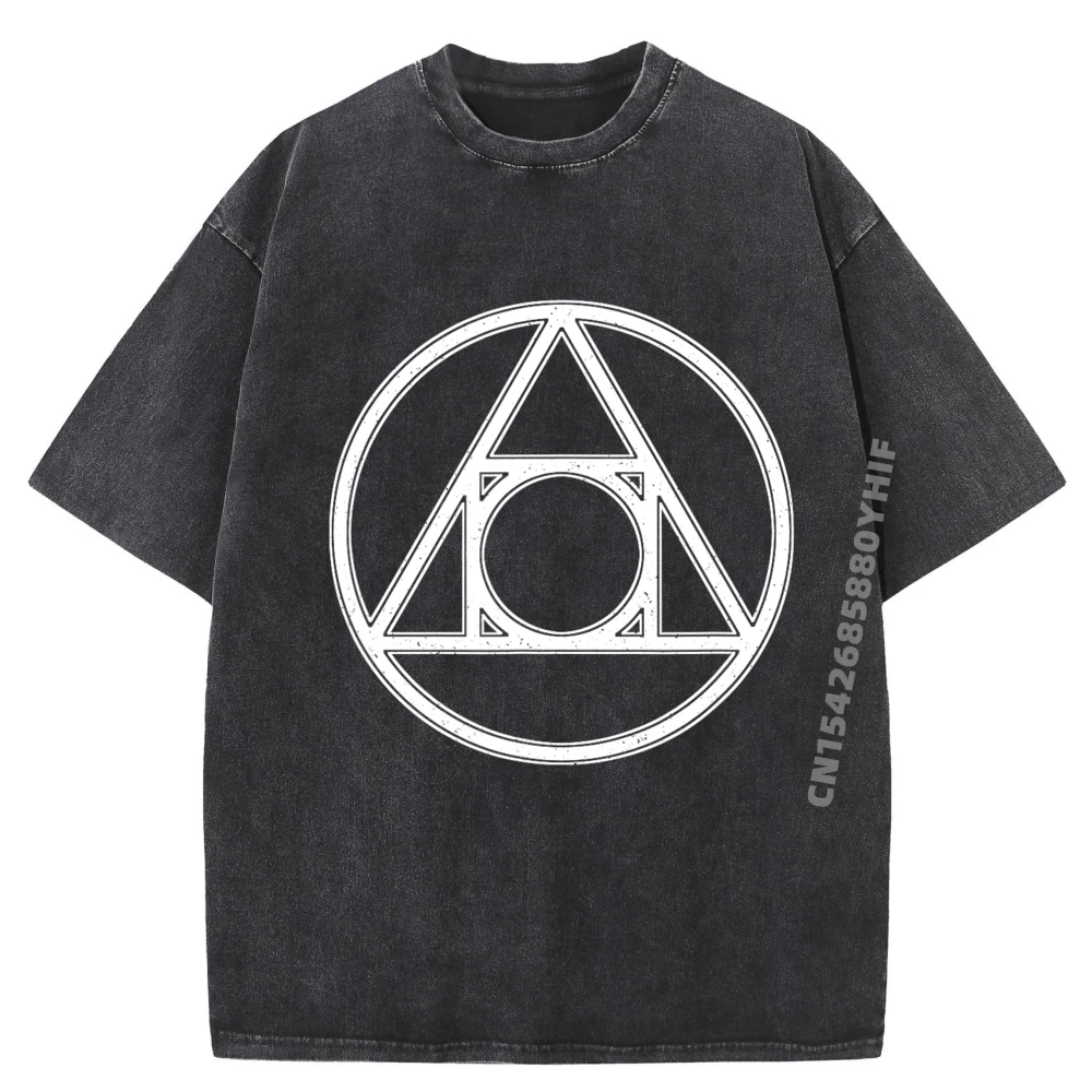 

Квадратный круг, алхимический символ, алхимики, четыре элемента, бесплатная доставка, самая низкие цены, дышащая потертая футболка