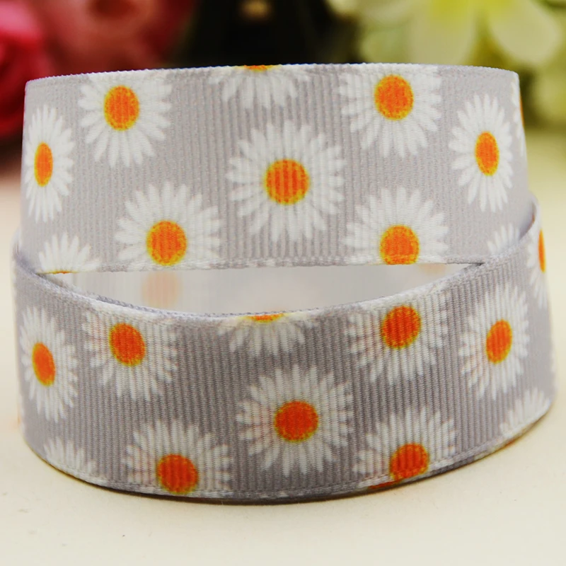 22mm 25mm 38mm 75mm Wenig Daisy Cartoon Charakter gedruckt Ripsband party dekoration 10 Yards