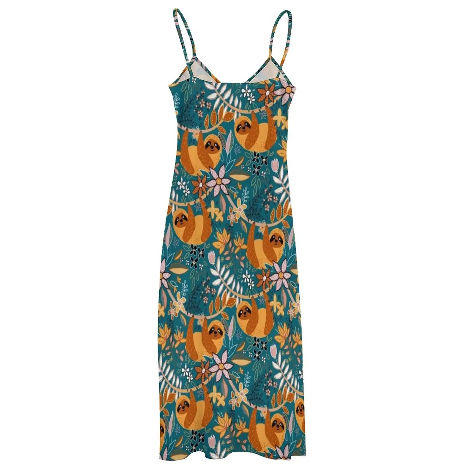 Feliz boho preguiça floral sem mangas vestido verão 2025 vestidos de cerimônia feminina vestidos de dança vestidos longos com véu