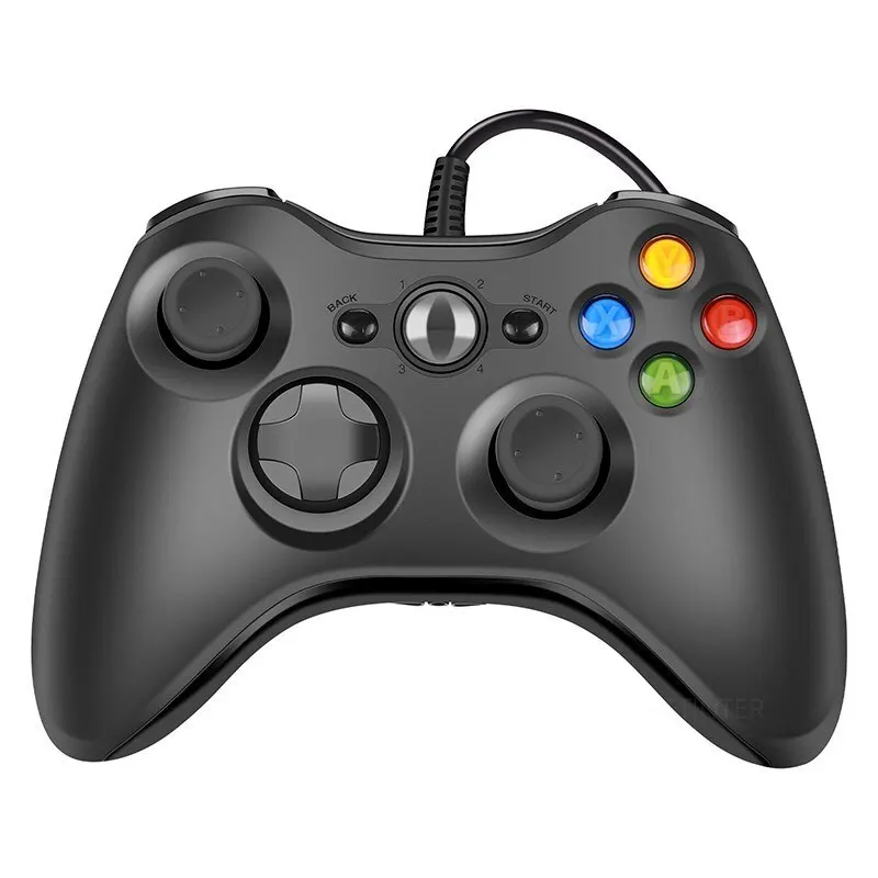 Control de Juego con Cable USB para Consola Xbox 360, Joypad para PC con Windows 7/8/10, Joystick, Mando, Gamepad para Xbox 360