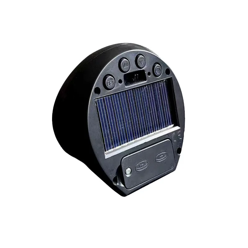Solar Digital Clock Date Week Thermometer Luminous Display For Mini Digital Clock For Car Dashboard Display Date Red