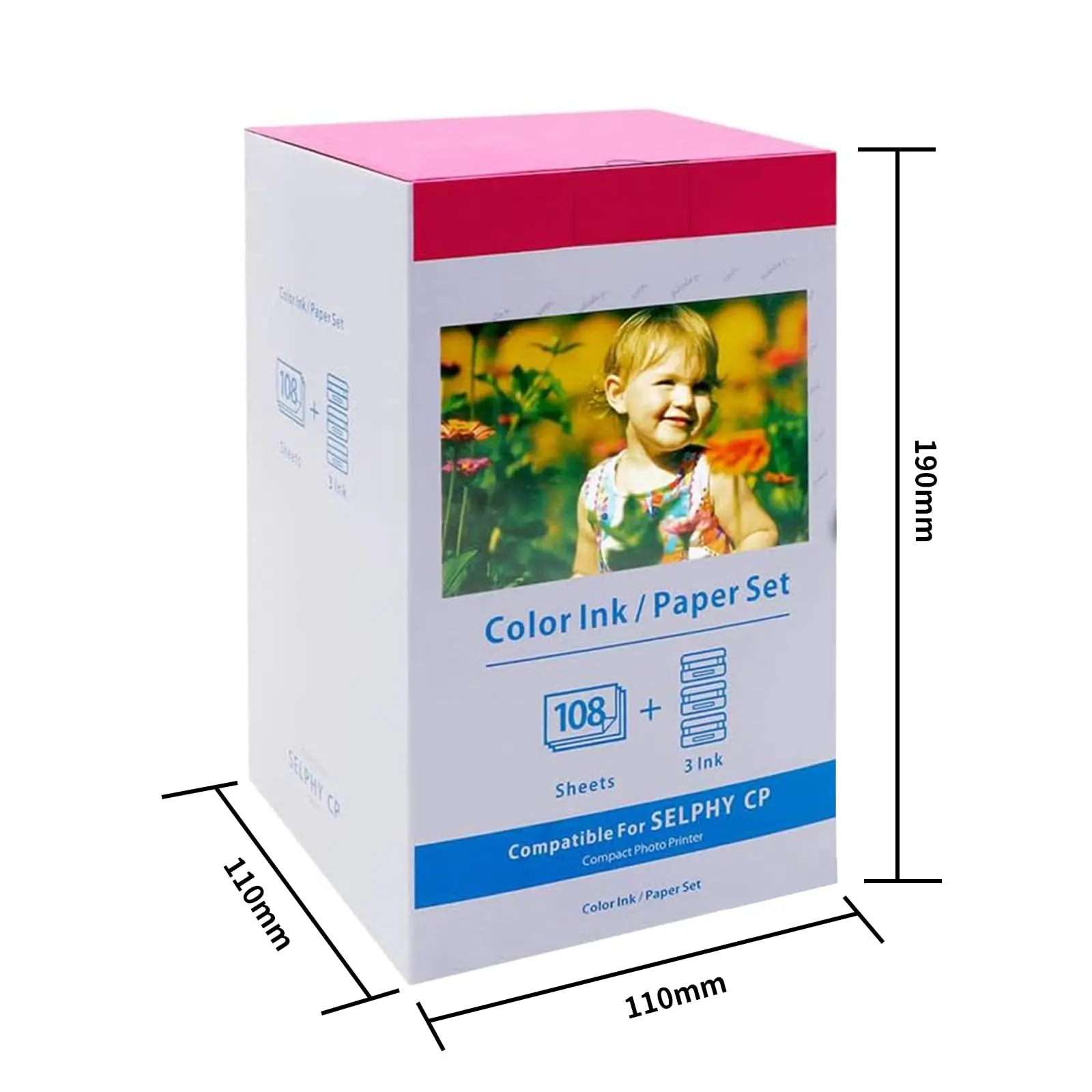 

KP-108IN/72IN/36IN Ink Cassette Photo Paper Compatible for Canon Selphy CP900 CP910 CP1200 CP1300 Photo Printer KP-108IN KP-36IN