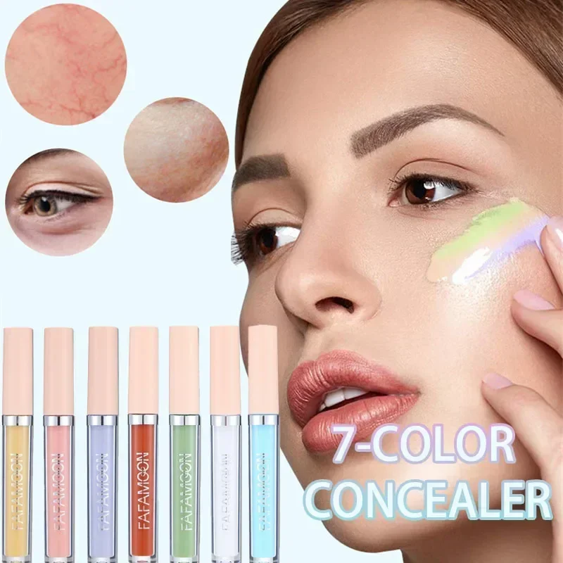 Waterproof Concealer Smooth Texture Long Lasting Natural Brighten Skin Tone Coverage Dark Circles Acne Cream Liquid Foundation