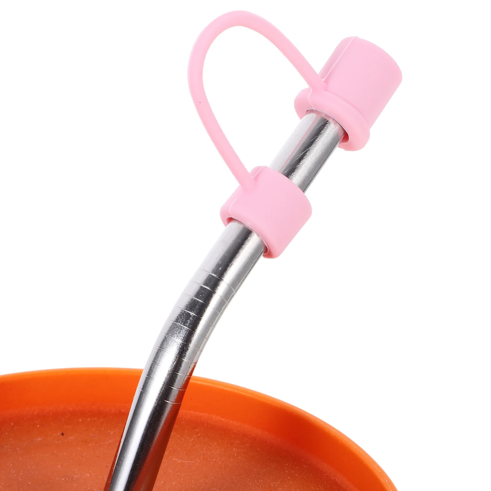 

4Pcs Stylish Silicone Straw Caps Toppers End Plugs Tips Cover Enhance Drinking Experience Practical Accessory for Straws