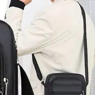 

Men's Nylon Portable Shoulder Bag Business Leisure Large Capacity Handbag Multi Layer Waterproof Summer Male's Crossbody Bags