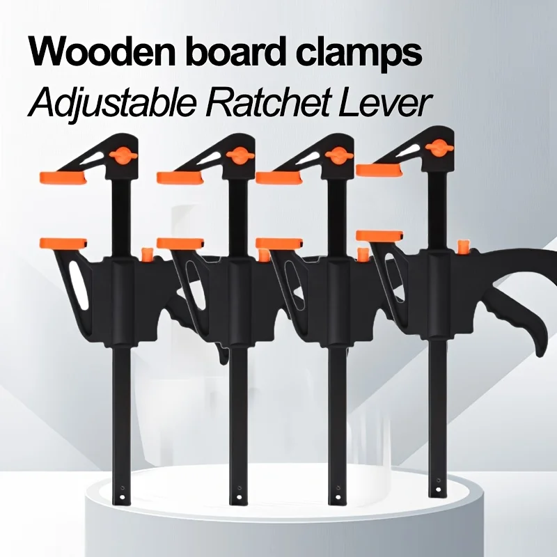 6 pezzi morsetto rapido per tavola di legno morsetto fisso in metallo set di utensili manuali lavorazione del legno mini localizzatore di morsetti F da 4 pollici nylon