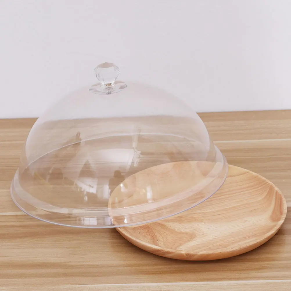 

Food Dust Protector Transparent Acrylic Kitchen Cake Cover Sealing Lid Dessert Dustproof Domed Cover for Restaurant Home