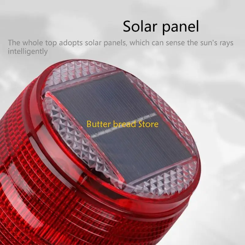 W89C ضوء تحذير وامض للطاقة الشمسية ستروب مصباح الطوارئ LED ضوء تحذير ستروب