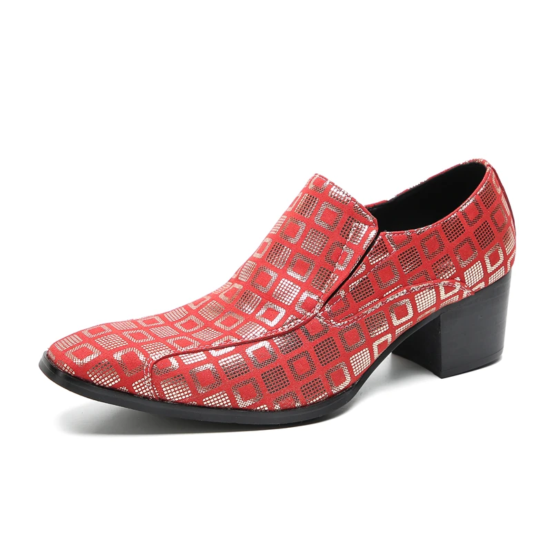 Herren-Slipper im italienischen Stil mit Krokodilmuster, hoher Absatzhöhe, aus echtem Leder, luxuriöse, formelle Schuhe für Geschäftstermine und festliche Anlässe. – Detail 15