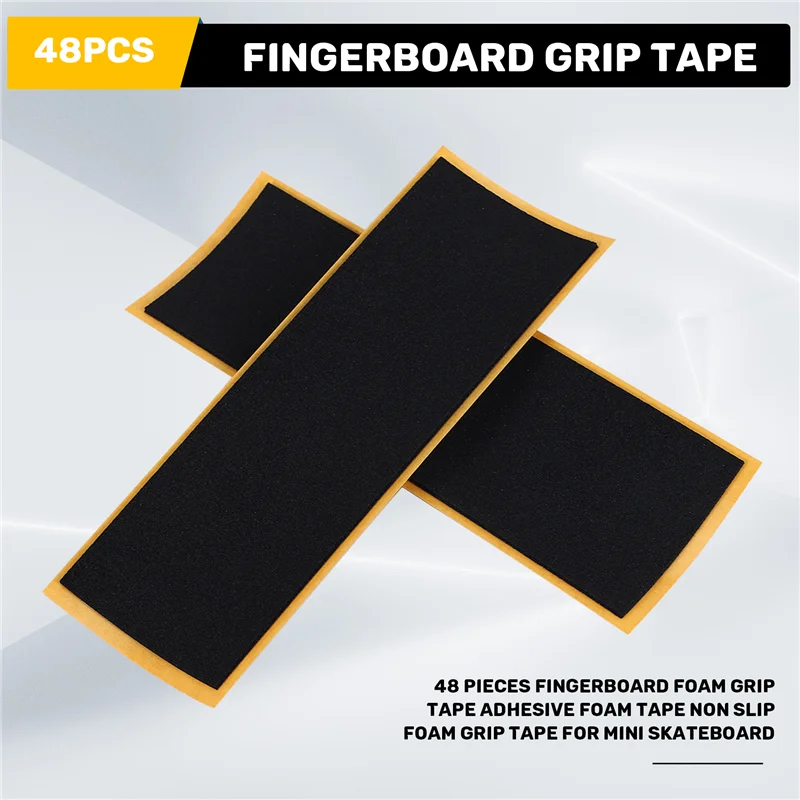 AED4-48 ชิ้น Fingerboard Foam Grip เทปกาวโฟมเทปไม่ลื่นโฟม Grip เทปสําหรับ Mini สเก็ตบอร์ด