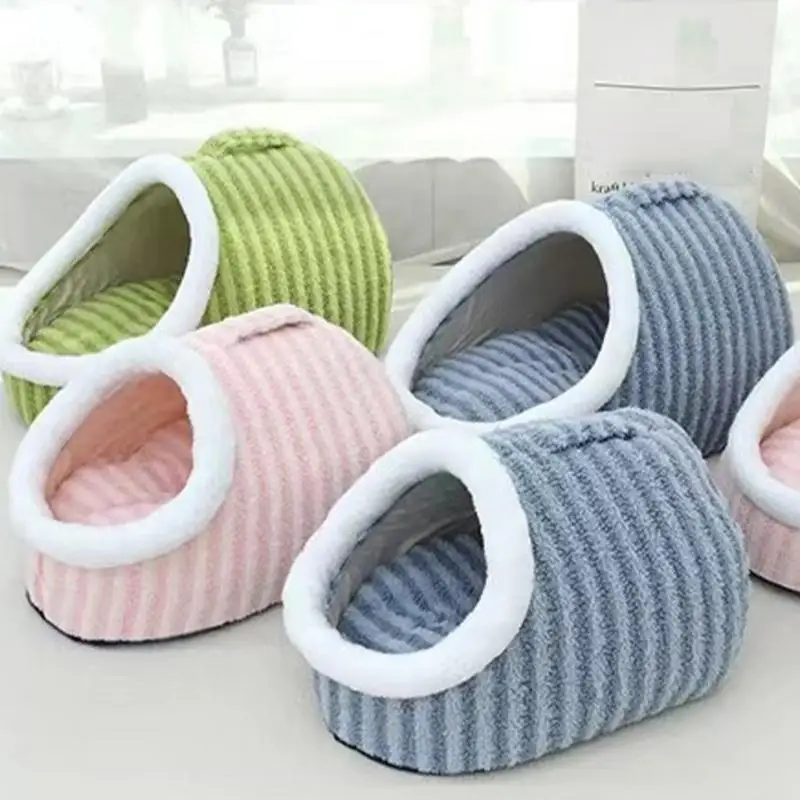 Cuddly Cave Cat Bed cat cave bed slipper Cute Covered Cat Bed Pet Cat House Small Dog House Products Cat Bed Slipper Pet house