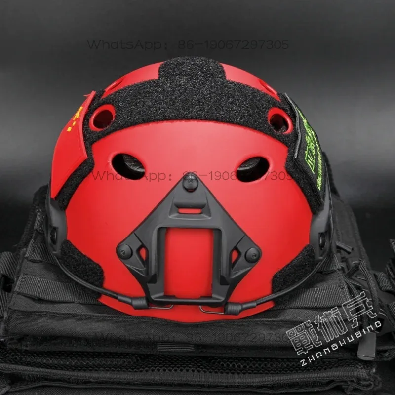 

Tactical Helmet Camouflage Assault Red Emergency Rescue and Rescue Water Safety Helmet Lightweight and Multifunctional
