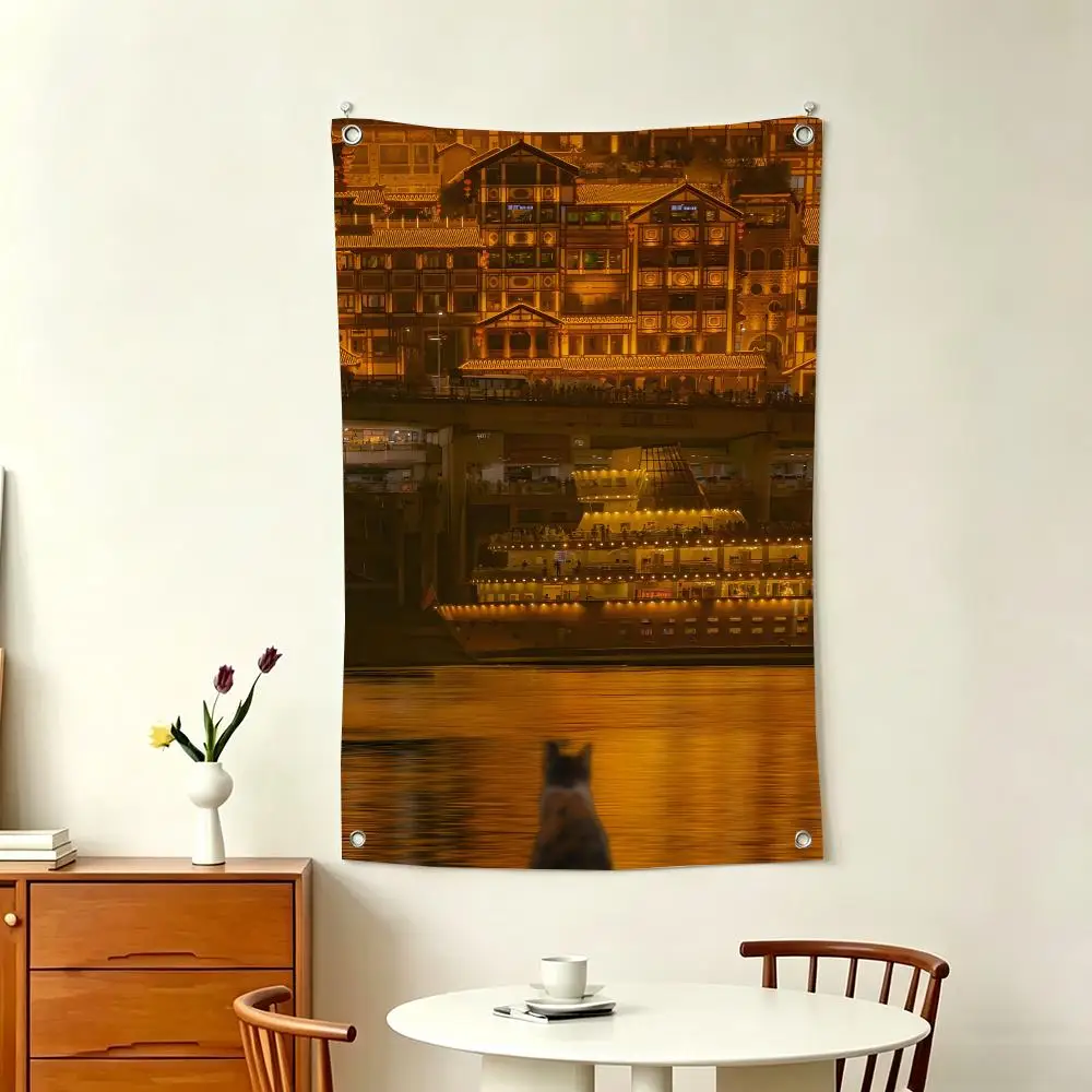 ChongQing City Flags Home Decor Wall Hanging Vertical Flags Indoor Outdoor