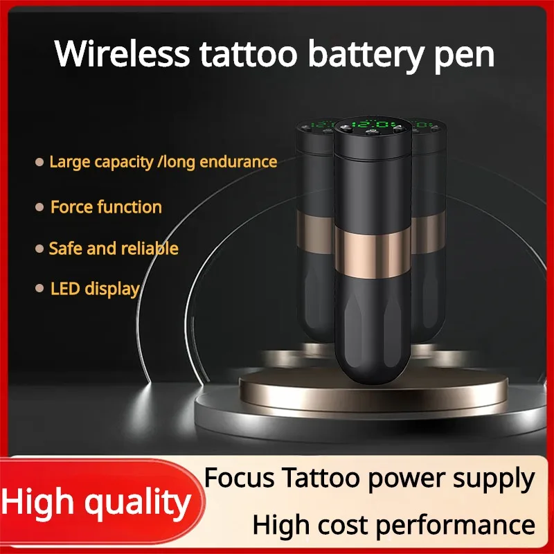 

LED Fashion Digital Display Wireless Power Source Machine 1500mAH Rotating Battery Tattoo Wireless Ink Cartridge Tattoo Supplies