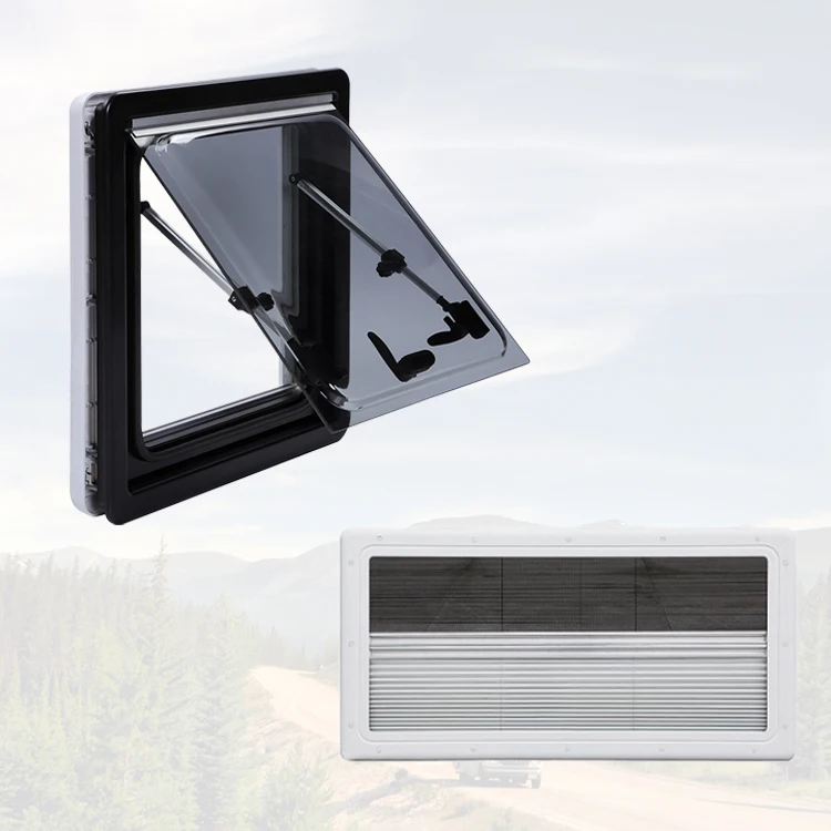 Material 700*400mm RV Window Camper Motorhome Side Window with Fly Net and Blind,Custom sizes